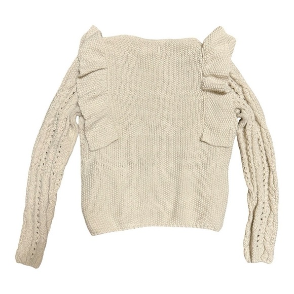 NWT Universal Thread Open Front Chunky
Knit Ruffle Cardigan Cream Size XS - Picture 2 of 7
